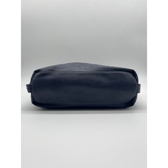 INC INTERNATIONAL CONCEPTS Riverton faux-leather medium hobo shoulder bag -Navy - Picture 4 of 7